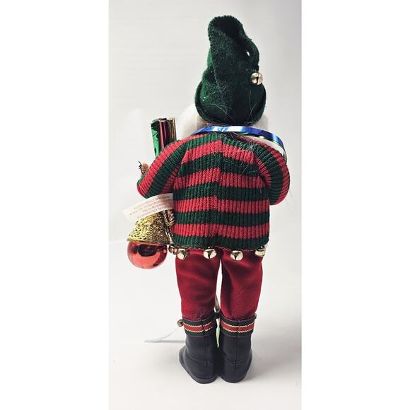 Annalee 2005 Santa Claus Elf Wrapping 12" Posable Doll Christmas Decor 582305 - Picture 3 of 7